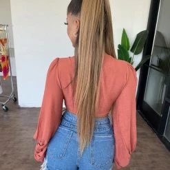 Betty Ootd Tops Irma Top(Rust)