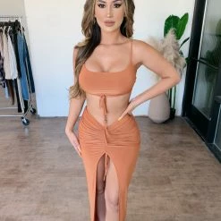 Sabora Alice Cami Skirt Set(Pumkin Spice)