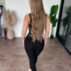 La Luxe Tops Everly Tank Jumpsuit(Black)