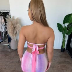 New Pink Tops Kelsey Skirt Set(Pink Multi)