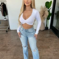 Cello Dillan Super High Rise Dad Jeans(Light)