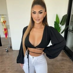 Betty Ootd Tops Irma Top(Black)