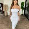 Cameo Ella Off Shoulder Dress(Off White)Final Sale Dresses/Rompers