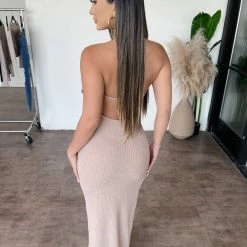 Couture Mara Halter Dress(Mocha) Dresses/Rompers