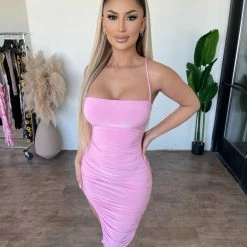 Sabora Dresses/Rompers Carolyn Cami Dress(Candy Pink)