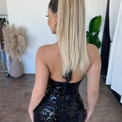 Banjul Dresses/Rompers Laylah Halter Dress(Black)