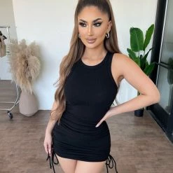 Emory Park Dixie Sleeveless Dress(Black) Dresses/Rompers