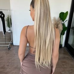 New Pink Tops Melissa Cami Skirt Set(Brown)