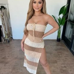 Beige Botany Daleyza Dress(Taupe)