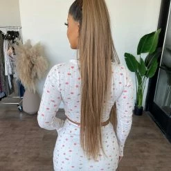 New Pink Cony Matching Set(White Strawberry) Tops