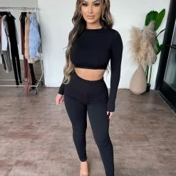 HOT & DELICIOUS Liberty Long Sleeve Set(Black)