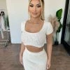 Hey Babe Cristina Knit Matching Set(Off White)Final Sale Tops