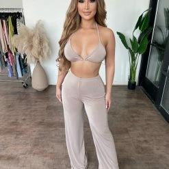 Itzy Skylette Three Piece Set(Tan) Tops