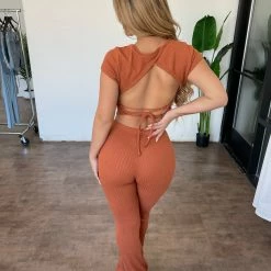 Bijou Tops Acacia 2 Piece Set(Rust)
