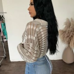 Emory Park Karina Long Sleeve Knit Top(Oat/Ivory)