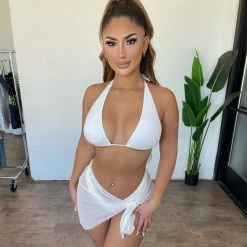 Mermaid Tops Sammie 3 Piece Set(White)