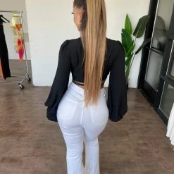 Balboa Steffie Jeans(White) Bottoms