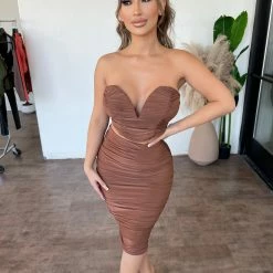 Sabora Penny Skirt Set(Chocolate)