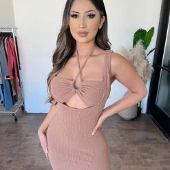 Audrey 3+1 Dresses/Rompers Linda Tank Dress(Brown)