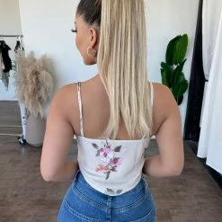 Audrey 3+1 Ruthie Floral Print Top(Tan) Tops