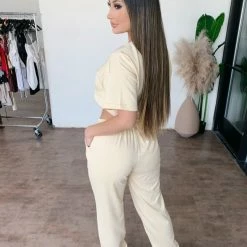 Hey Babe Tina Short Sleeve Set(Yellow)