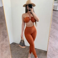 La Luxe Harley Pant Set(Copper)