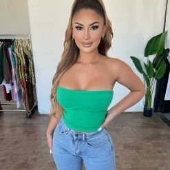 La Luxe Leta Top(Green)