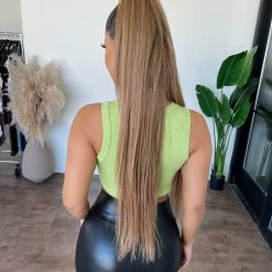 Hey Babe Julia Sleeveless Top(Lime) Tops