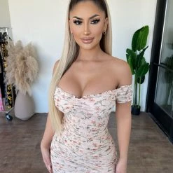 Privy Danni Off Shoulder Dress(Light Pink)