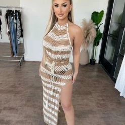 Hera Collection Evelynn Bikini Cover Up(Nude/Cream)