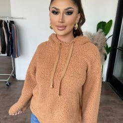 Loveriche Melissa Fur Hoodie(Mocha/Camel)