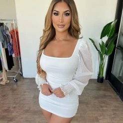 Privy Dresses/Rompers Kelsey Dress(White)