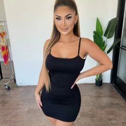 ANWND Alicia Dress(Black) Dresses/Rompers