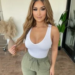 ANWND Tops Amani Bodysuit(White)