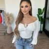 Miss Love Tops Gigi Off Shoulder Top(Off White)Final Sale