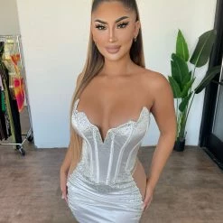 Banjul Dresses/Rompers Elea Dress(White/Nude)