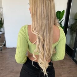 Emory Park Allie Long Sleeve Top(Lime)