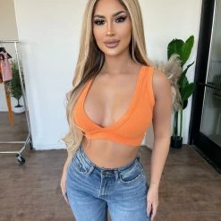 La Luxe Rubi Tank Top(Coral Rose) Tops