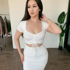 ERIKOOTD Annie Short Sleeve Set(Off White)FINAL SALE Tops