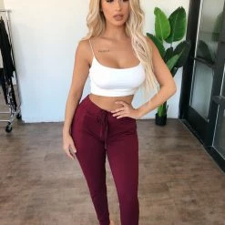 Rosio Marc Joggers(Burgundy)