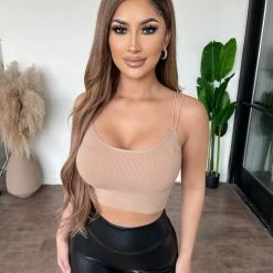 ANWND Tops Karrie Cami Top(Light Mocha)