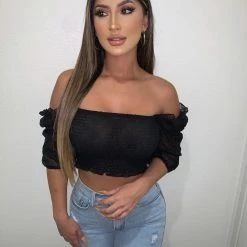 O.Vianca Tops Leena Top(Black)FINAL SALE