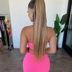 New Pink Belle 2 Piece Set(Neon Pink)