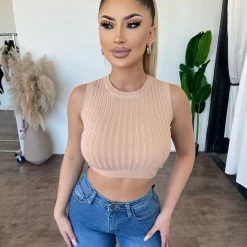 36.5 Tops Cathy Sleeveless Top(Nude)