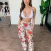 Lipstick Angelica Mesh Flowly Pants(White/Red) Bottoms