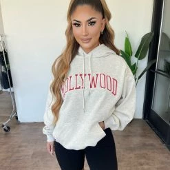 Beige Botany Tops Argelia "Hollywood" Hoodie(Oat)