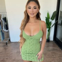 Hera Collection Caribel Dress(Dark Moss) Dresses/Rompers