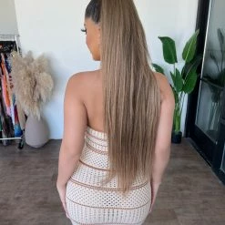 ACOA Dresses/Rompers Sammy Halter Knit Dress (Natural)