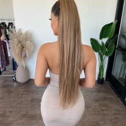 Sabora Lacey Halter Dress(Biege) Dresses/Rompers