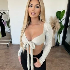 Emory Park Allie Long Sleeve Top(Beige)